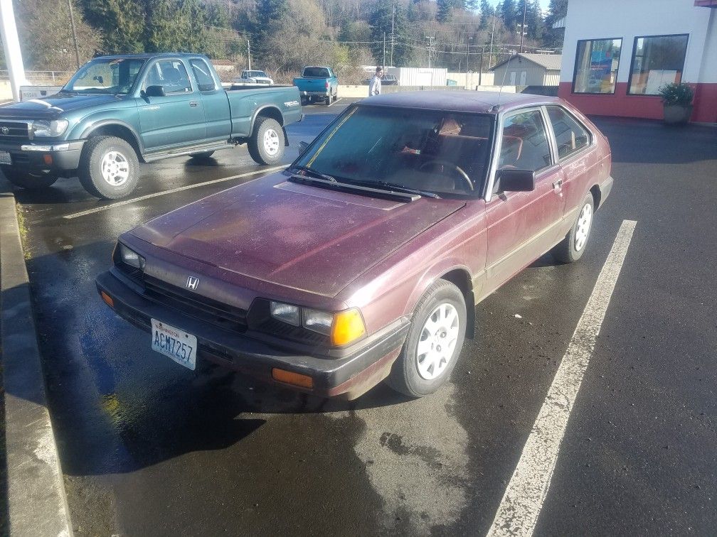 1985 Honda Accord 3 door hatchback