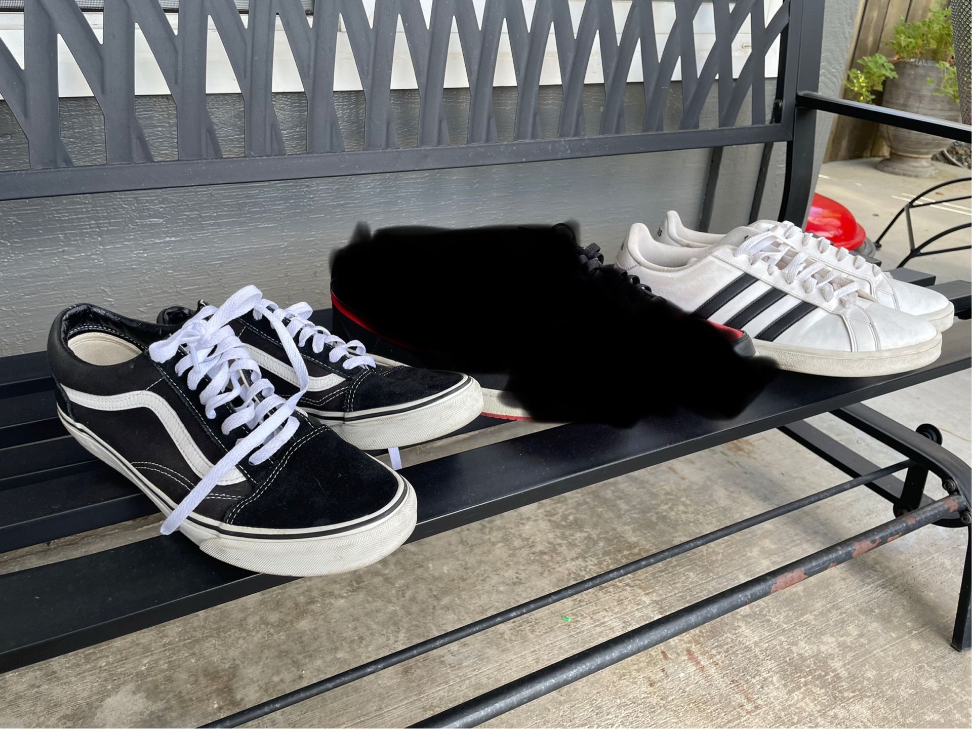 Vans size 9. . Adidas size 10.5.. men’s size.. $10 each.. firm.