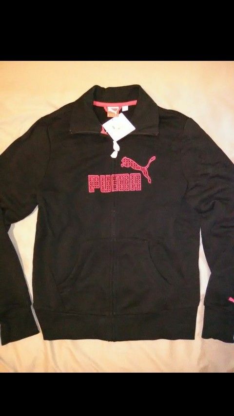 PUMA Tracktop. Sweatshirt. BRAND NEW. Womens medium. NWT. Women's Coat. Terry Jacket
