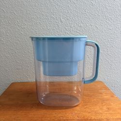 Waterdrop Lucid 10-Cup Water Filter Pitcher - Blue Fridge Purifier Jug (Just Needs Amazon Filter)