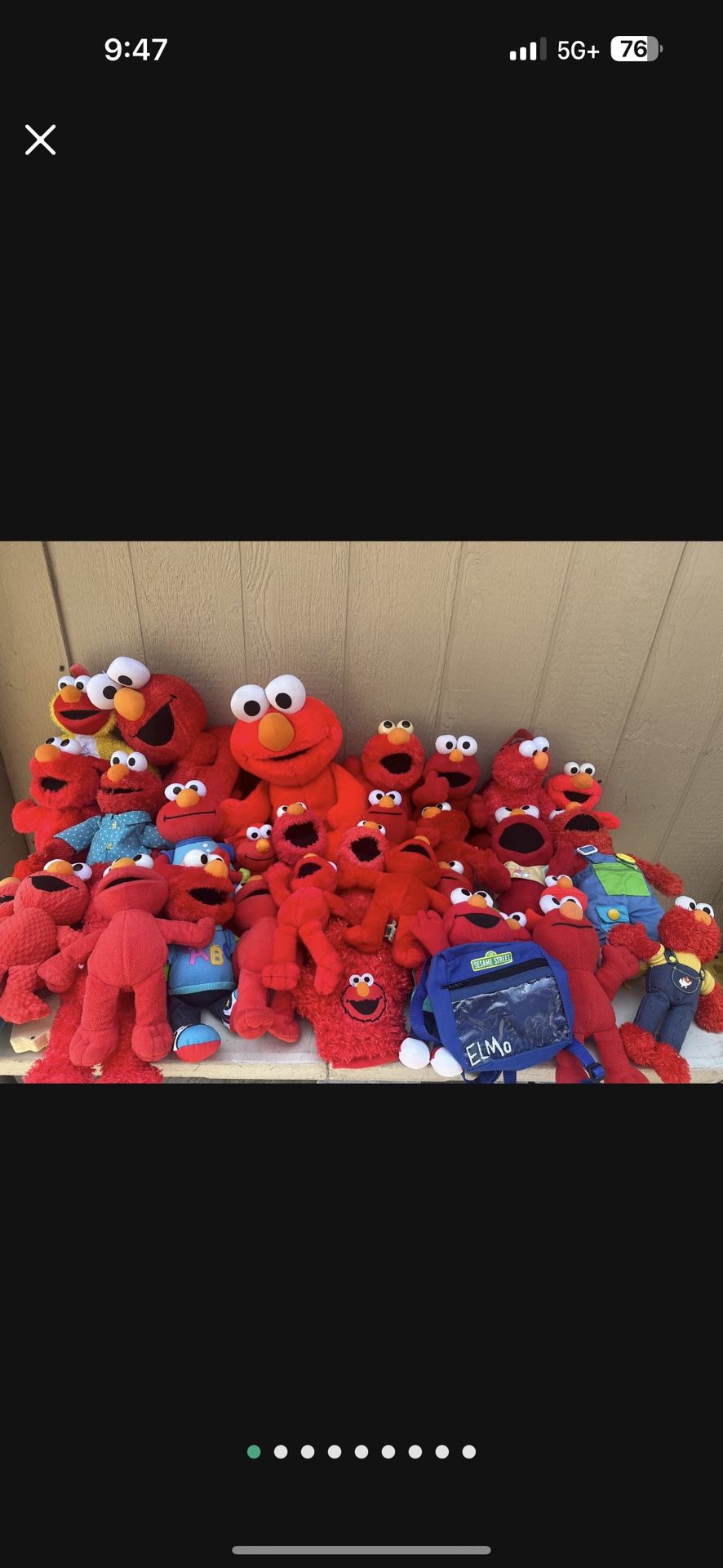 Lot Of Elmo Sesame Street Plushy Collection Some Vintage All Sizes Make Offer
