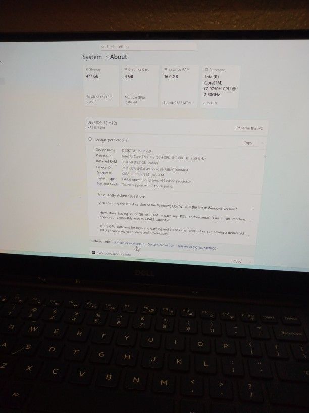 Dell XPS 15 Laptop