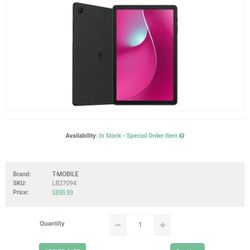 Tablet Metro Service Locked 