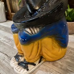 Ceramic Panchito Mexican Sleeping Art Decor