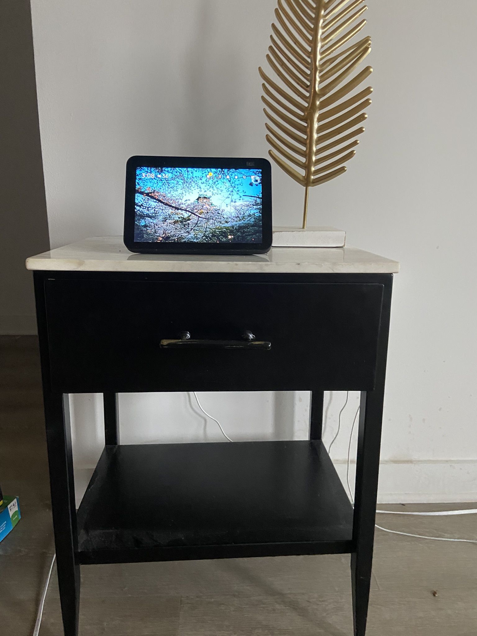 Marble Top End Table