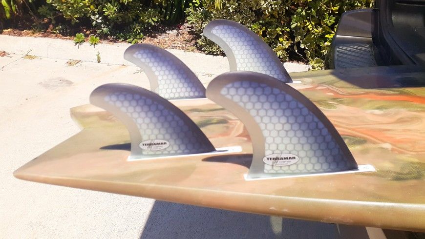 TERRAMAR SurfCo Stretch QUAD SURFBOARD FINS