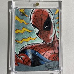 Marvel Masterpieces 2022 Spiderman Sketch Card 
