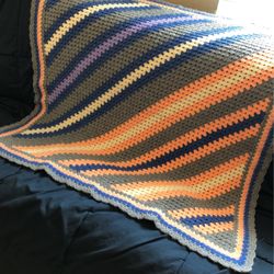 Vintage Beautiful Square Afghan