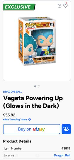 Vegeta GITD funko ( Power UP)