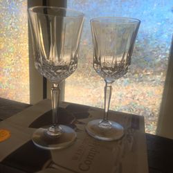 Vintage Wine Glasses Set of 2
