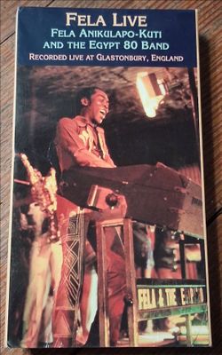 VHS FELA Live Kuti and Egypt Band Recored Glastonbury England