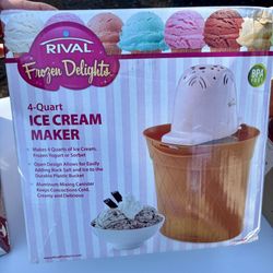 Rival 4 Quart Ice Cream Maker