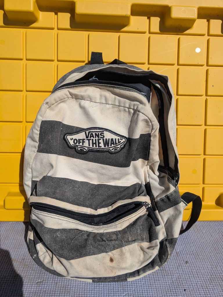 Vans stripy backpack