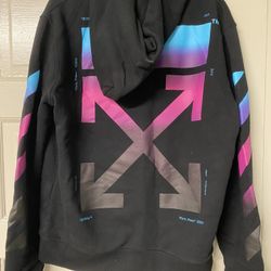 OFF-WHITE AW18 Hooded Pullover Unisex Black (Size Large)