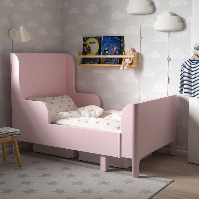 Pink IKEA bed