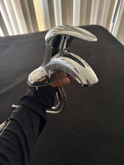2 Chrome Bathroom Faucet with hardware