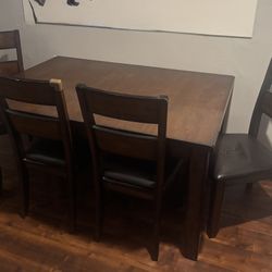 Used dining table with bench