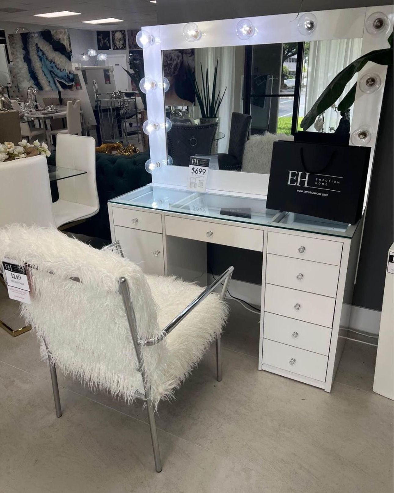 White Led Makeup Vanity 🔥buy Now pay Later