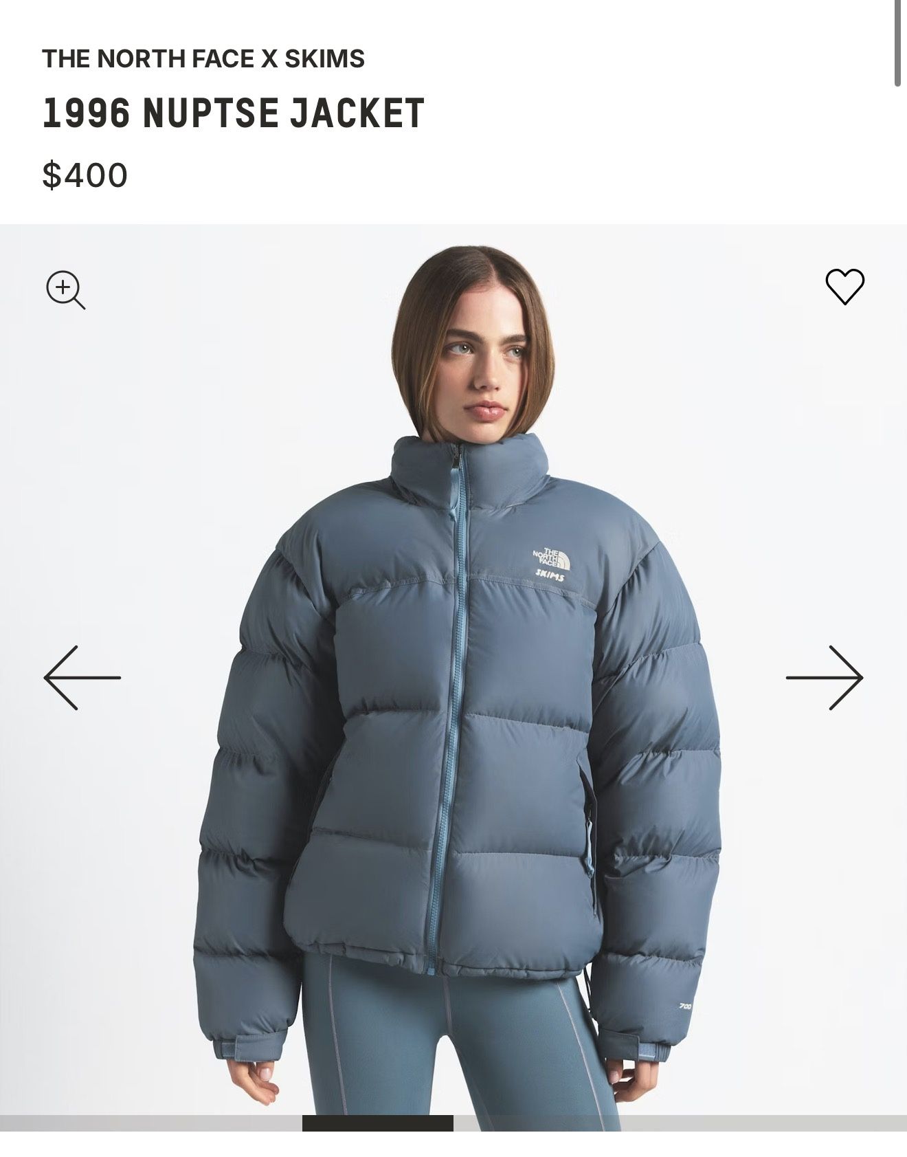 The North Face x Skims 1996 Nuptse Jacket