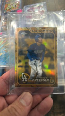 Freddie Freeman Topps Chrome Dodgers Baseball Card