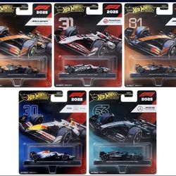 Hot wheels F1 cars