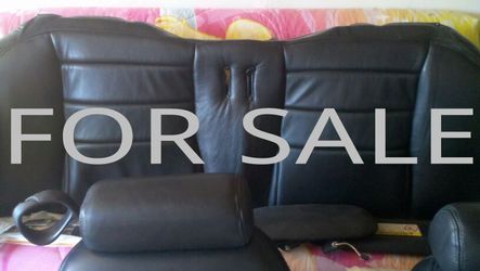 Brand New Mustang 100% Leather re upholstered coupe seats