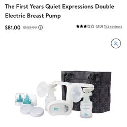 Double Electric Breast Pump w/ Carrying Case 