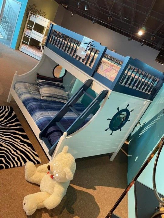 Isabella Blue/White Bunk Bed w No Trundle
Furniture of America$20 Down Payment and delivery available