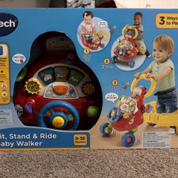 VTech Interactive Sit, Stand, and Ride Baby Walker