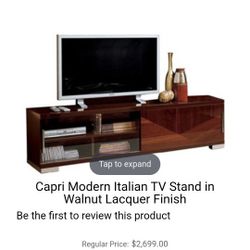 Italian Capri  Modern TV Stand