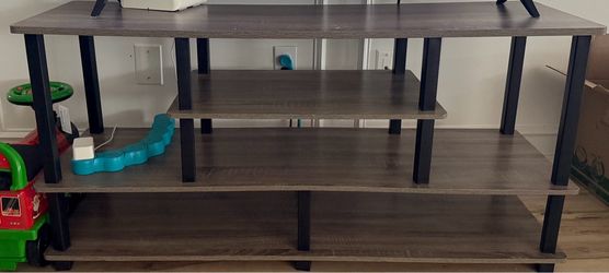 4-Tier TV Stand with Metal Legs