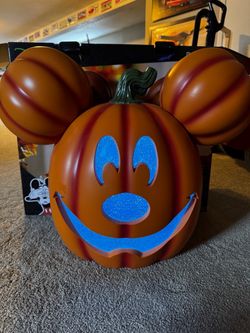 Disney Animated Mickey Mouse Halloween Pumpkin - 20” Light & Music