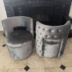 Tainoki 360 Swivel Accent Chairs Set (2)