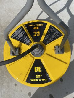 Surface Pressure Washer- B E Pressure 85.403.011 Whirl-A-Way with Casters, 4000 psi, 180 Degree F Temperature, 8.0 GPM, 20", Yellow