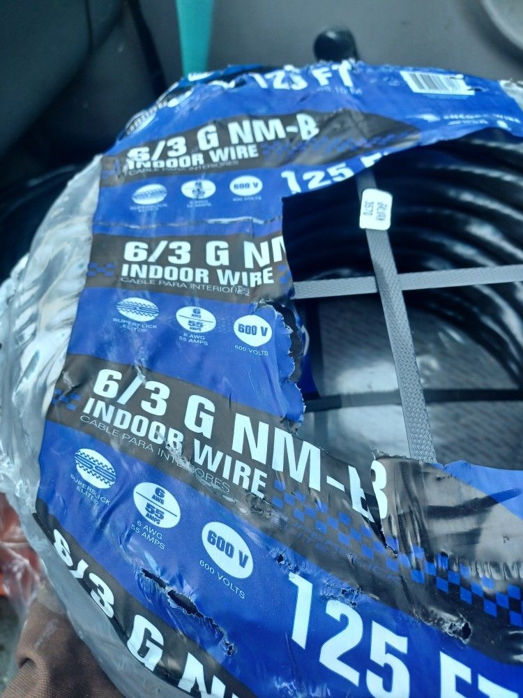6/3 Romex Wire New 125 Feet