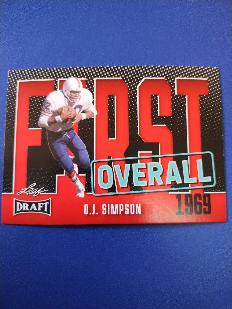 OJ Simpson #1 Draft First Overall Card