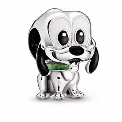 Disney Pluto Puppy Charm Fits. Pandora Bracelet 