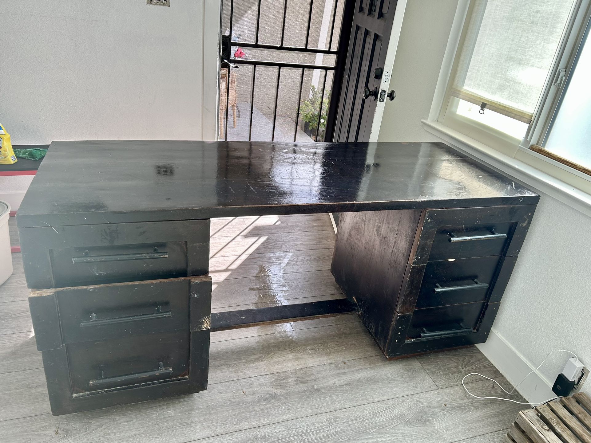 Solid Oak Wooden Desk