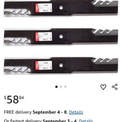 New Gator Lawnmower Blades 3 Pack 