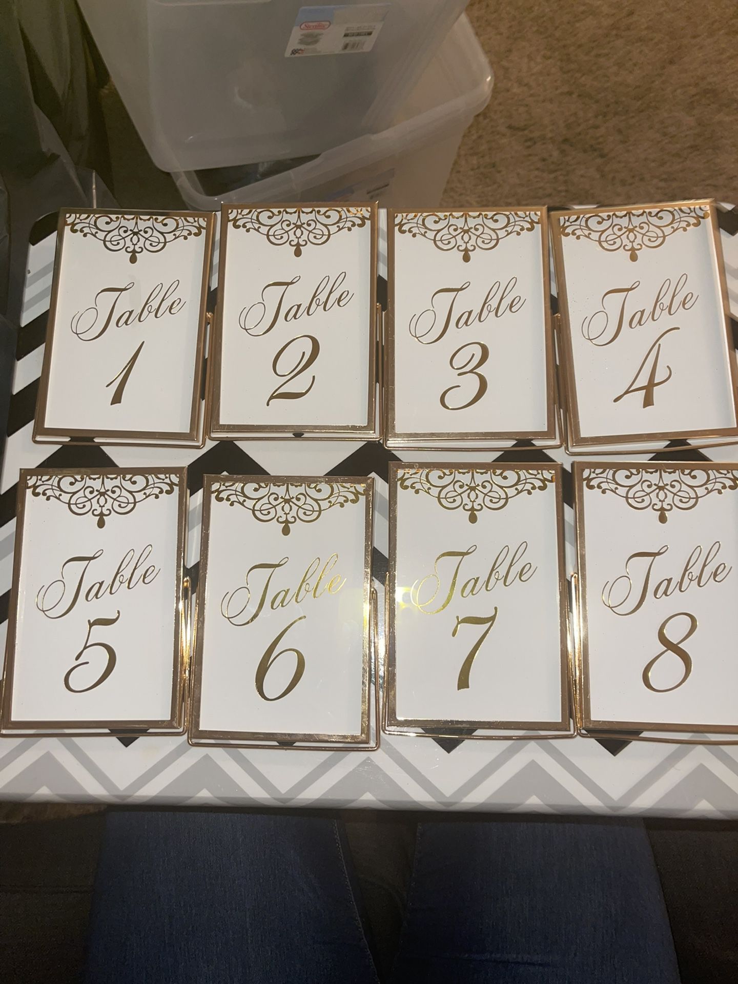 Party table numbers