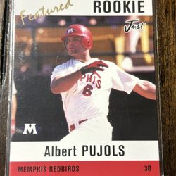 2004 Just Minors Albert Pujols (AP5) Featured Rookie RC 2000 Memphis Red Birds