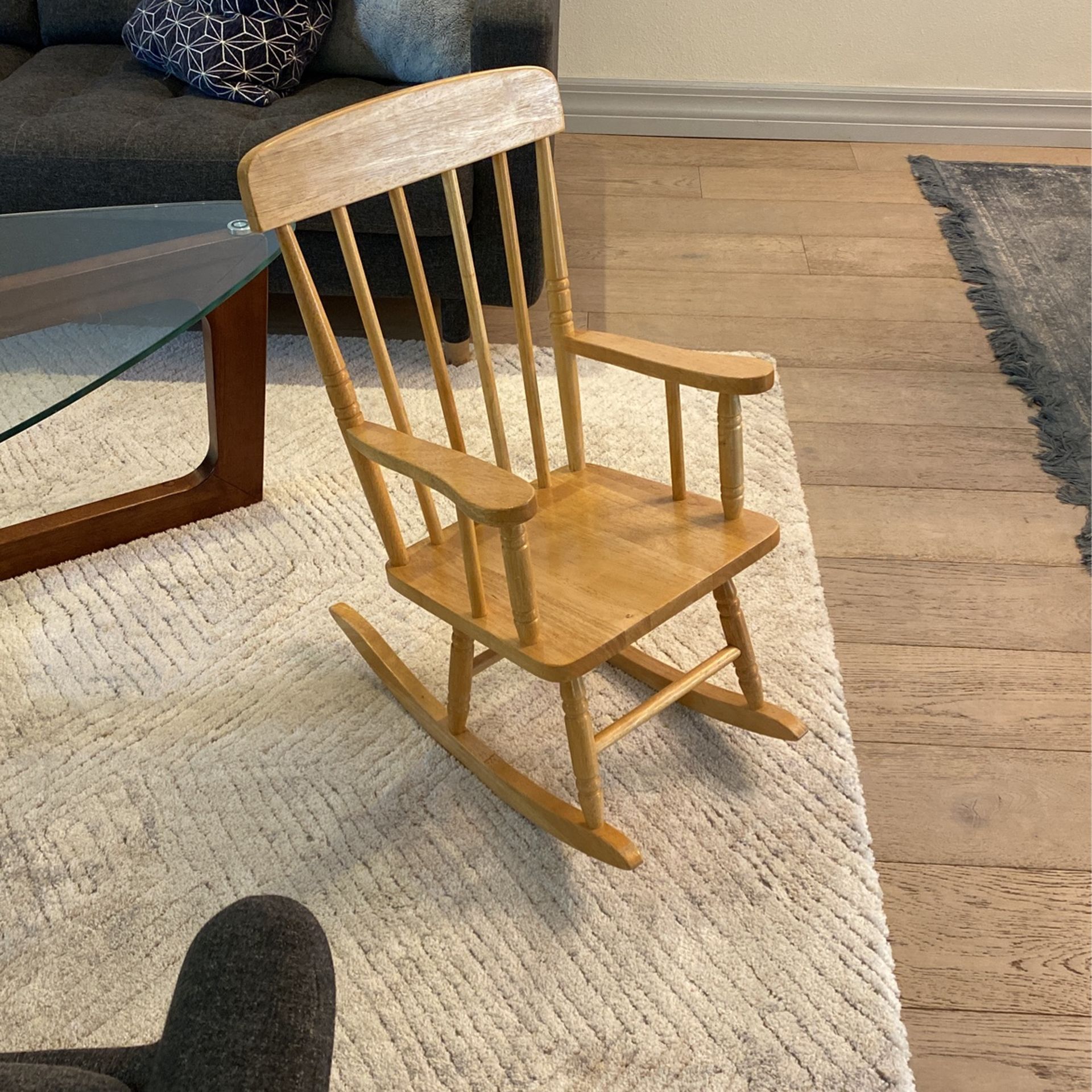 Small Children’s Wooden Rocking Chair
