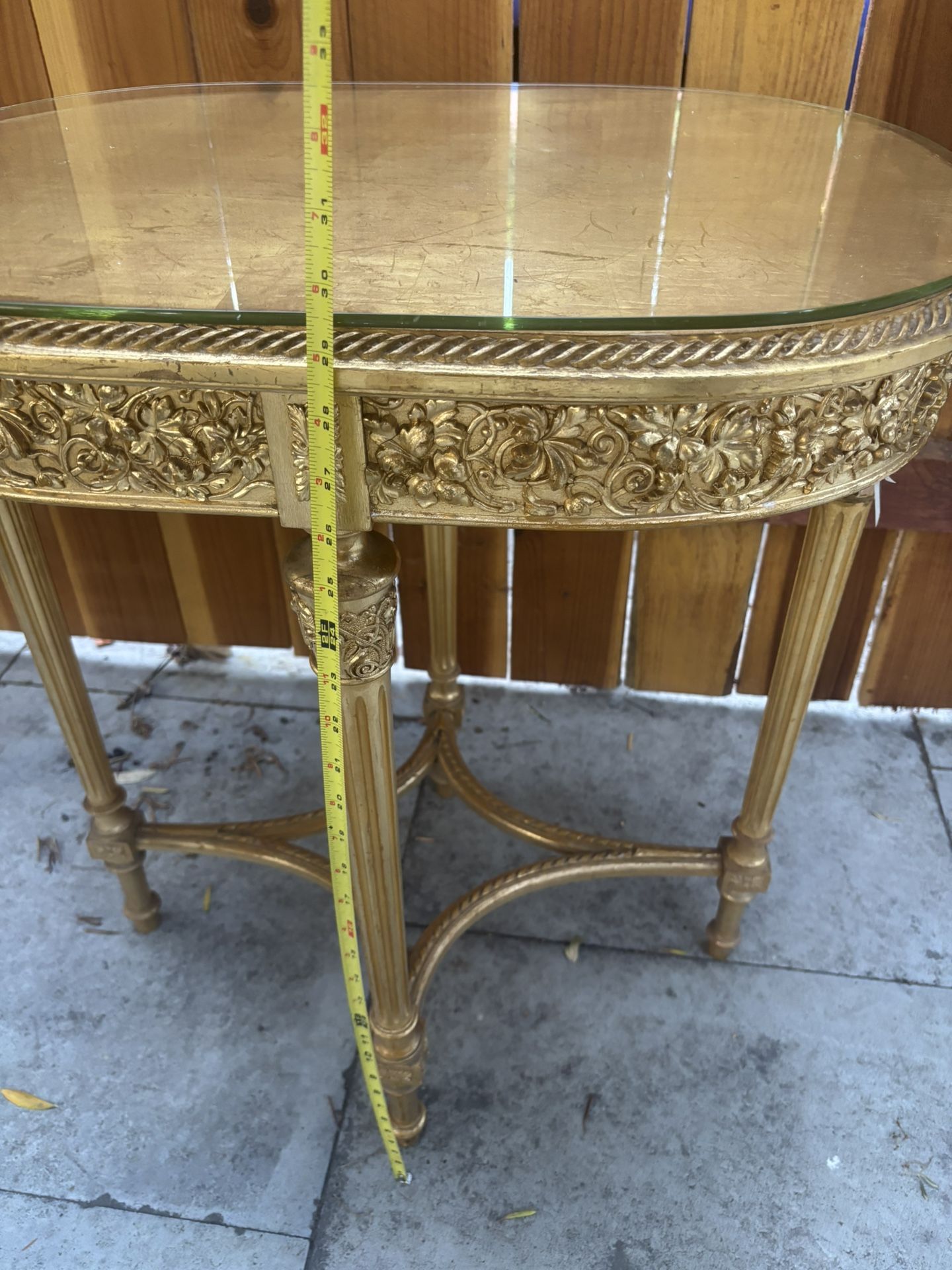 Furniture: Louis XVI Style Giltwood Table