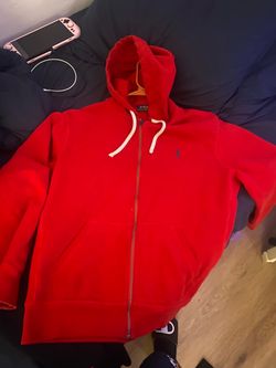 Polo Ralph Lauren Red Zip-Up Hoodie