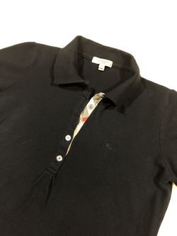 Burberry girls black polo shirt. Size M