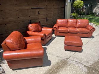 Sofa, 2 Chairs & Ottoman Set