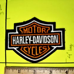 Harley-Davidson "Bar & Shield" Sew-on Patch, Size: 3" x 4".