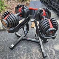 Bowflex Dumbbells 52.2 Lbs With Stand 