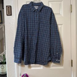 Men’s Blue Button Up $1