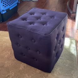 14” Purple Ottoman